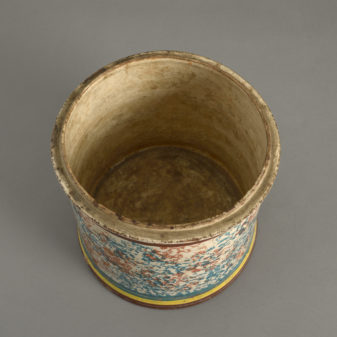A 19th century sicilian pottery planter