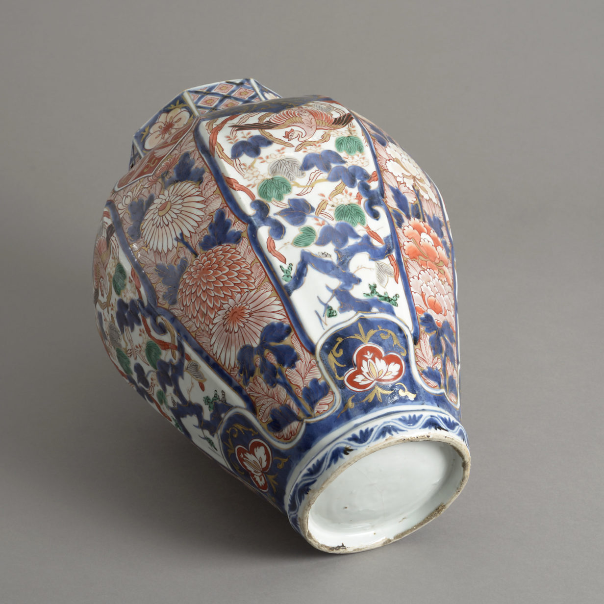 An early 18th century imari porcelain vase