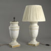 Pair of Marble Vase Lamps