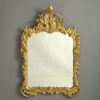 Louis XV Giltwood Rococo Mirror