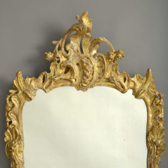 Louis xv giltwood rococo mirror