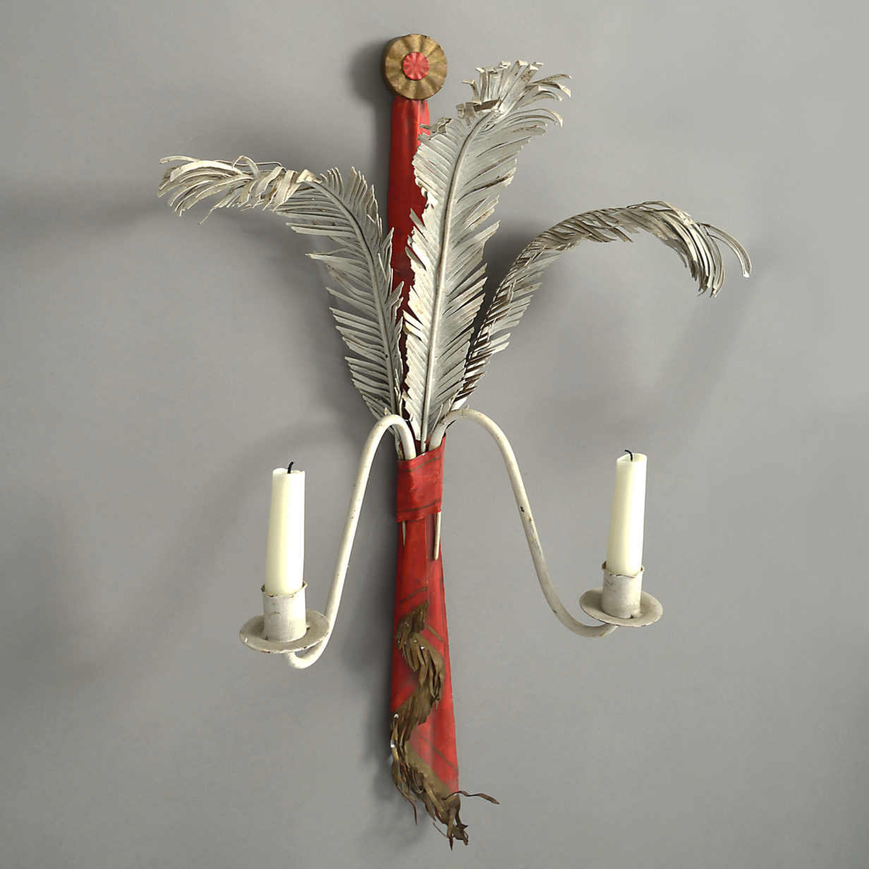 Prince of wales feather wall lights