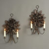 Pair of tole wall lights