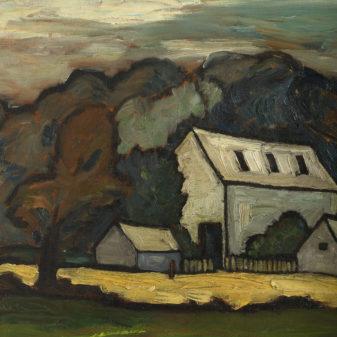 A modern british period landscape oil