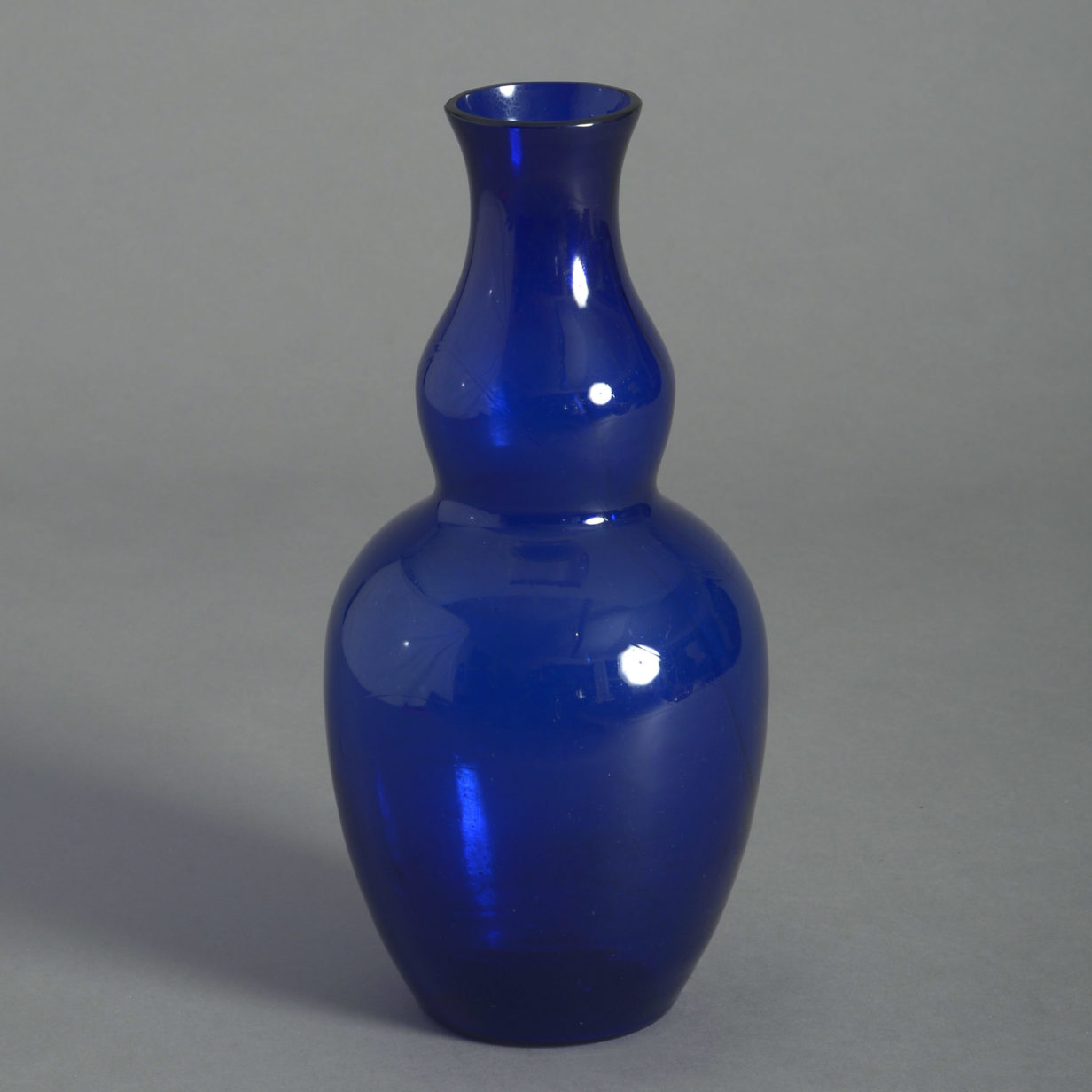 19th century bristol blue glass vase