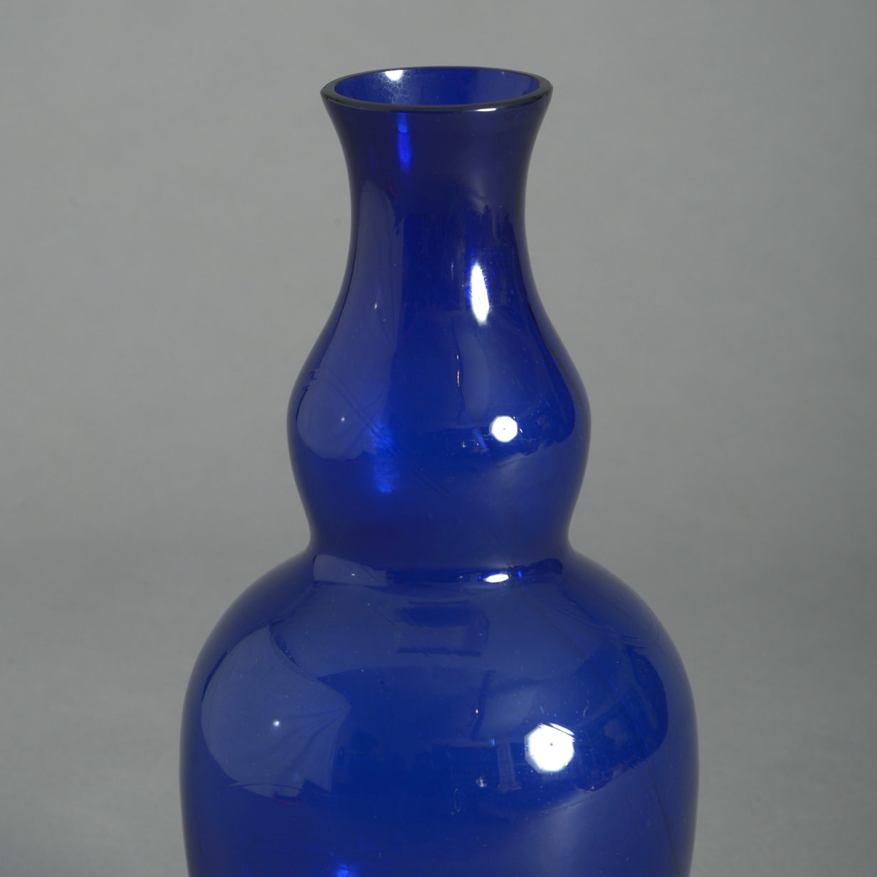 19th century bristol blue glass vase