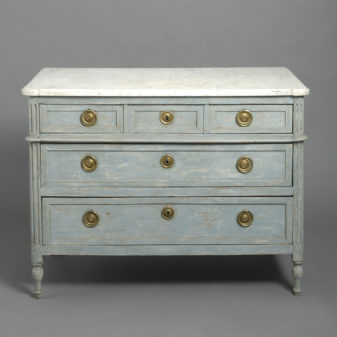 Painted louis xvi commode by lebas