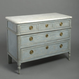 Painted Louis XVI Commode By LEBAS