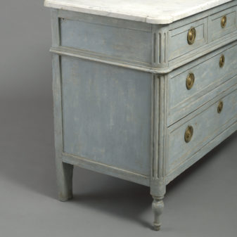 A late 18th century louis xvi period painted commode