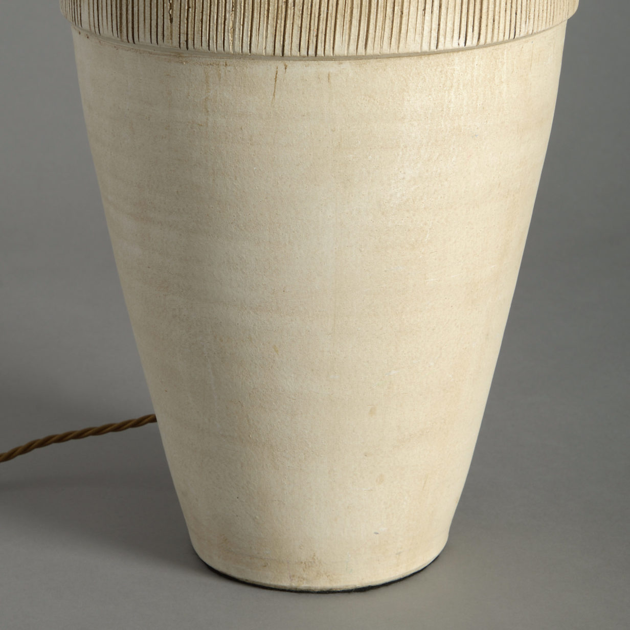Studio pottery vase lamp