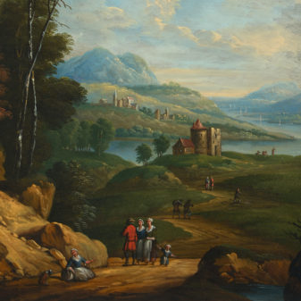 Pair of north european landscapes