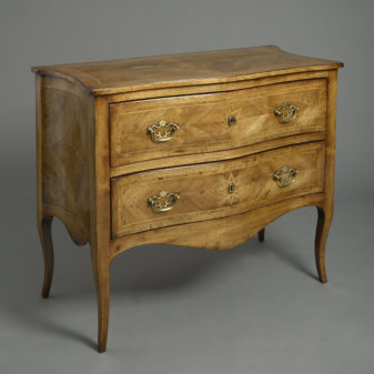 pair of walnut commodes