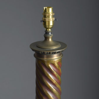 Spiral column lamp