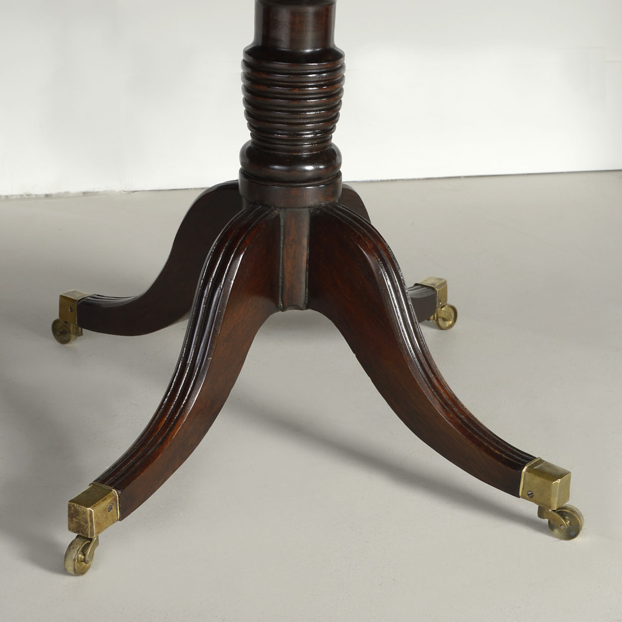 A late 18th century george iii period mahogany dining table