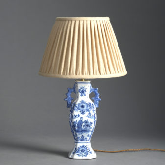 Blue and White Delft Vase Lamp