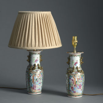 Small Pair of Mandarin Lamps