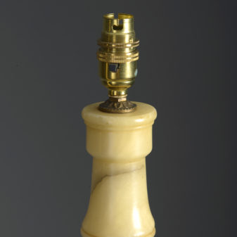 Pair of alabaster lamps