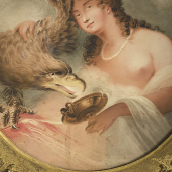 Early 19th century pastel depicting the goddess hebe