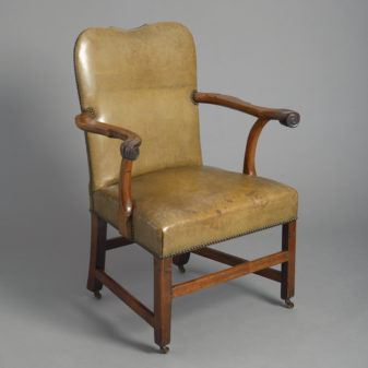 George II Leather Armchair