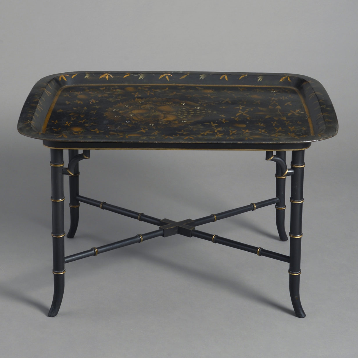 Early 19th Century Regency Period Tole Tray Table