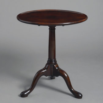 An 18th century george ii period mahogany tripod table
