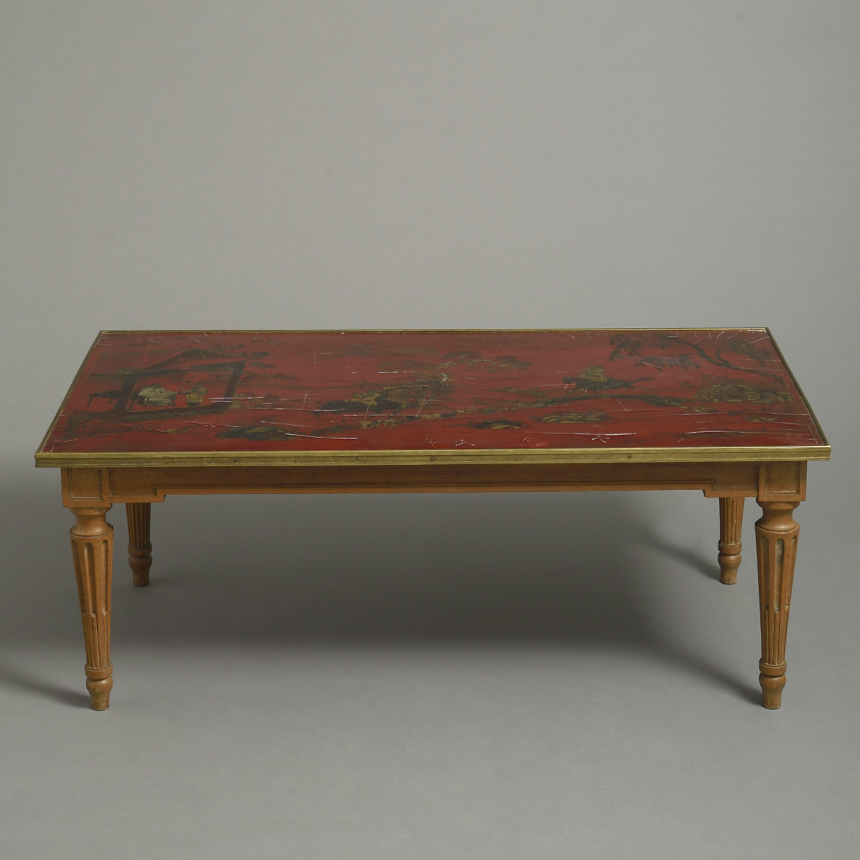 Red Lacquer Coffee Table