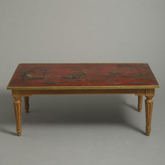Red Lacquer Coffee Table