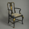 Japanned armchair