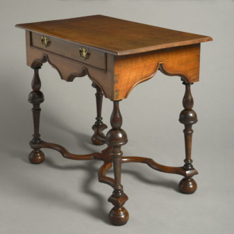 19th century walnut side table