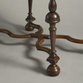 Walnut stretcher table