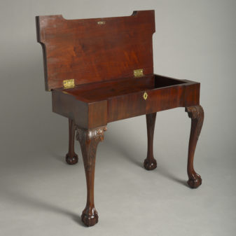A mid-18th century george ii period mahogany card table