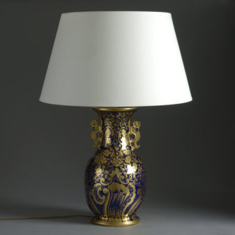 Mason's Ironstone Foliate Vase Lamp