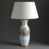 Floral porcelain vase lamp