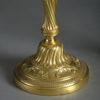 Pair of rococo candlestick lamps