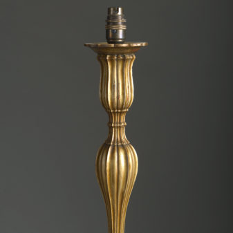 Early 20th century carved giltwood table lamp