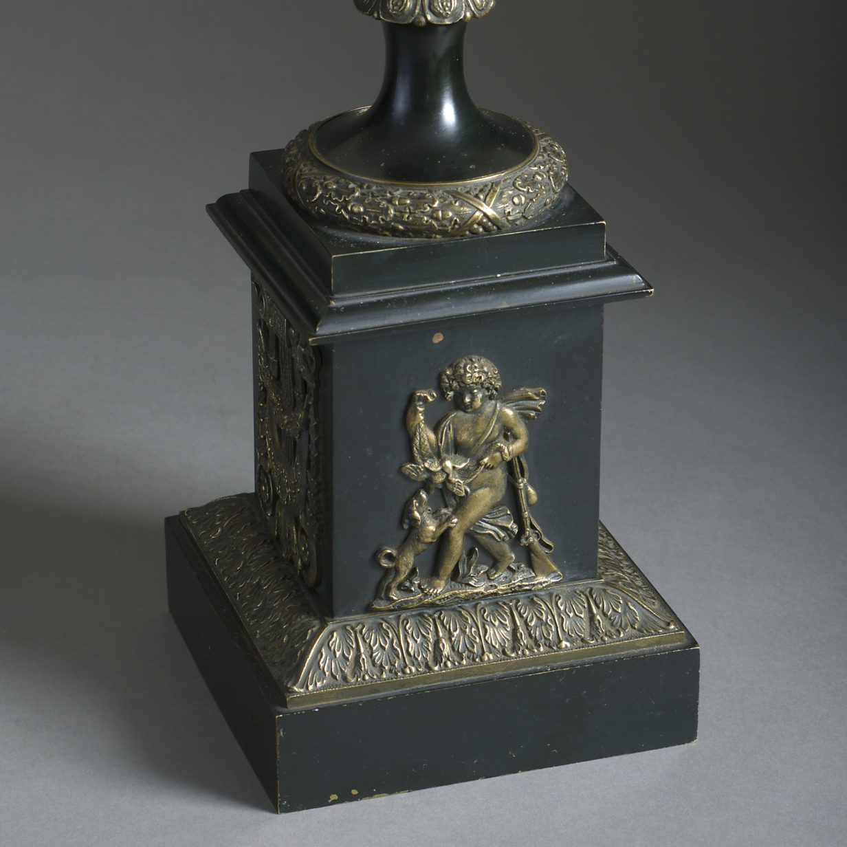 Early 19th century restauration period tole lamp