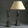 Pair of tole lamp bases