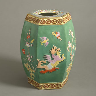 19th century porcelain garden seat