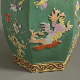19th century porcelain garden seat