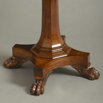 19th century regency period padouk games table