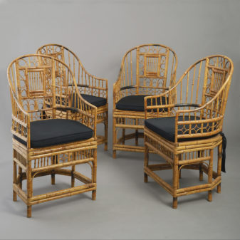 Four Bamboo Armchairs