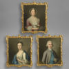 Three 18th century portraits - circle of john singleton copley