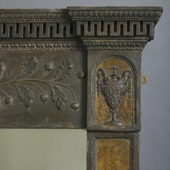 Early 19th century regency period overmantel mirror