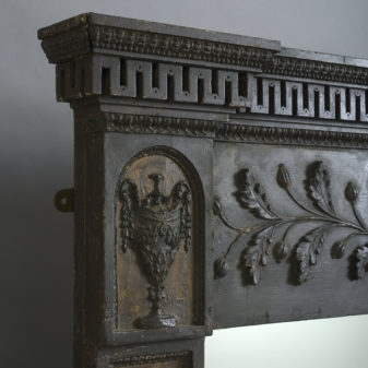 Early 19th century regency period overmantel mirror