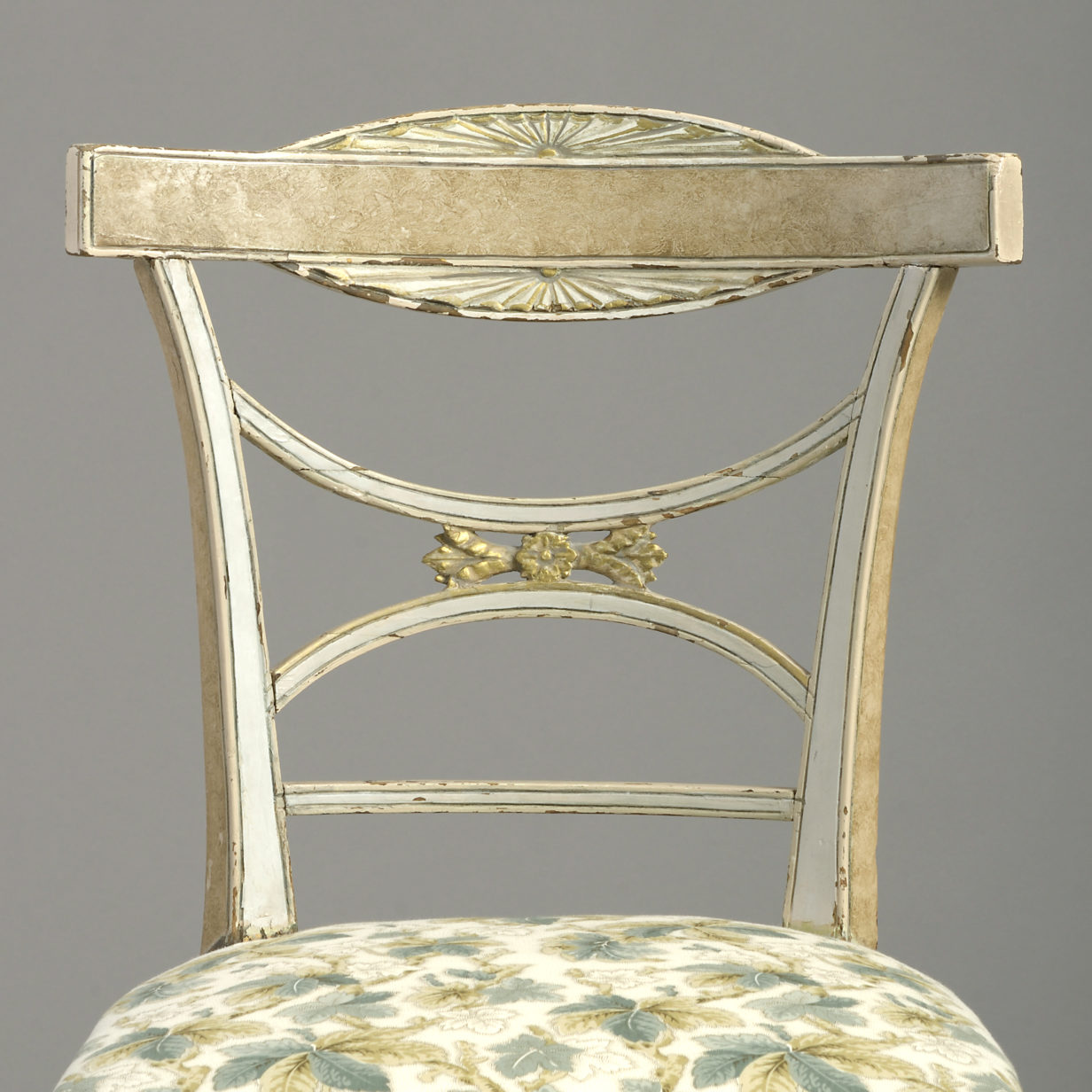 Early 19th century painted gustavian side chair