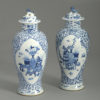 Pair of tongzhi blue and white vases