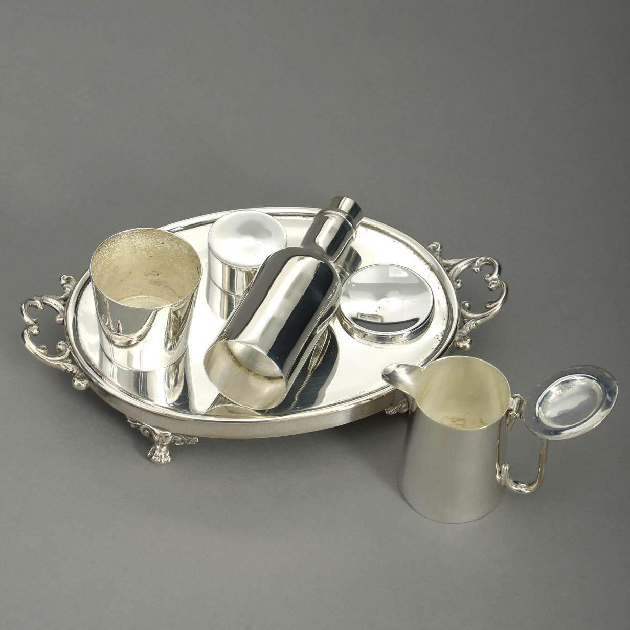 Victorian period mappin brothers silver-plated condiments set