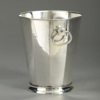 20th century silver plated champagne cooler