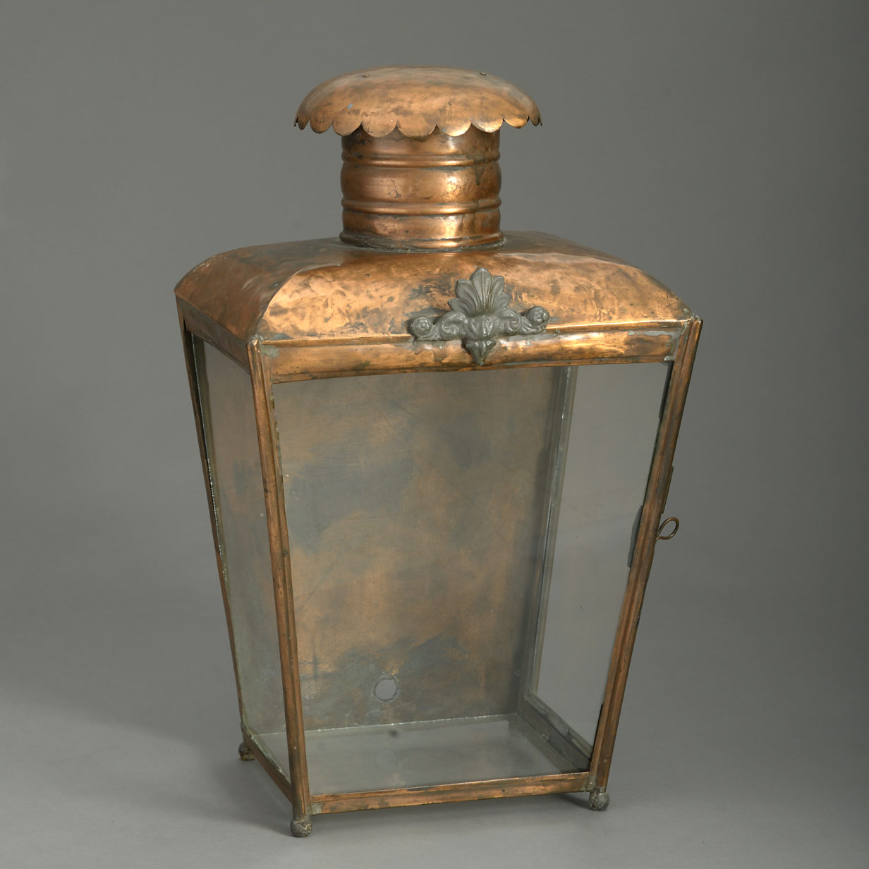 Victorian copper wall lantern
