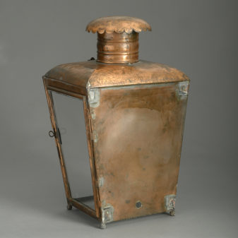 Victorian copper wall lantern